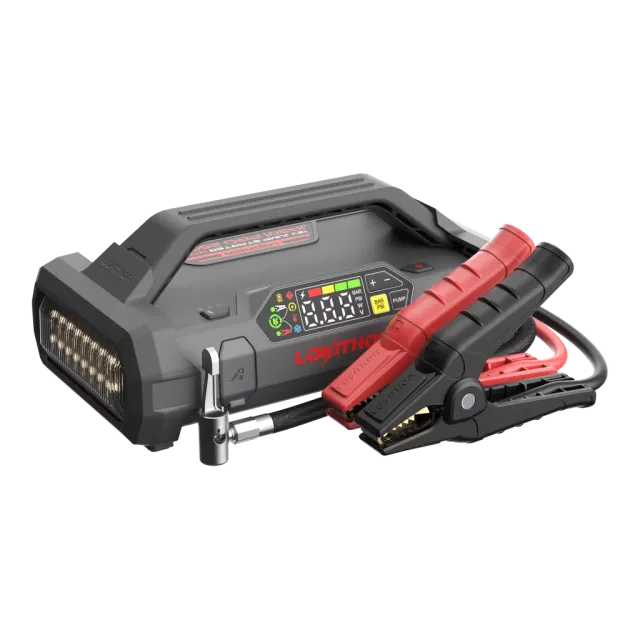 Lithium Startbooster 12V 2500A med 150 PSI Luftkompressor
