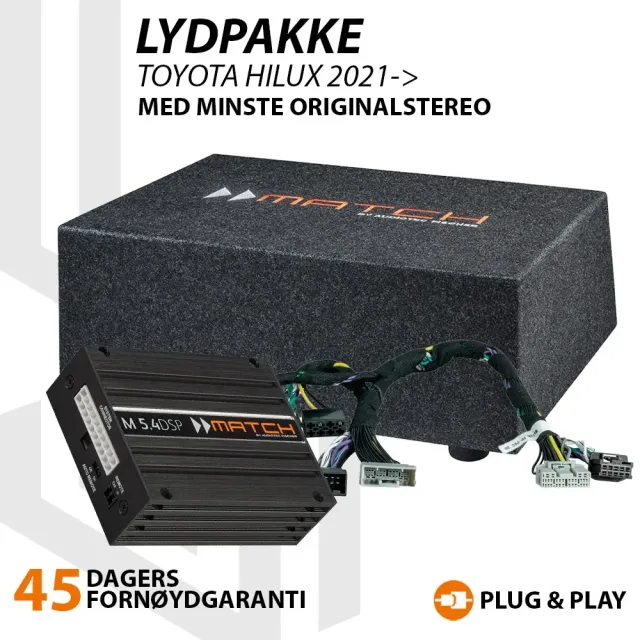 Match Lydoppgraderingspakke Toyota Hilux Toyota Hilux 1990-2020