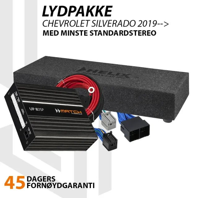 Match Lydoppgraderingspakke ``Stage 2`` Chevrolet Silverado 2019 -> PRO IOR