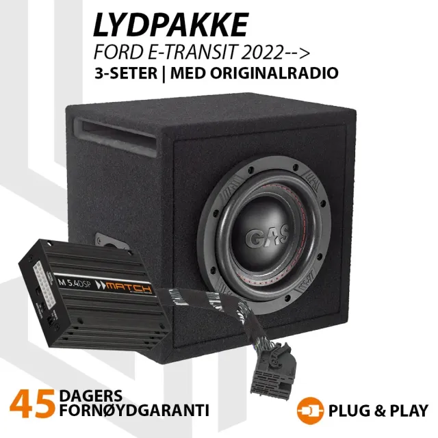 Match Lydoppgraderingspakke Ford E-Transit