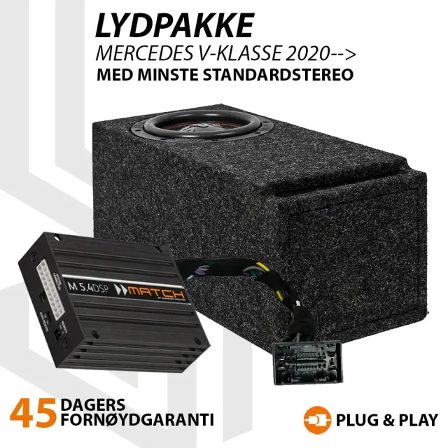 Match Lydoppgraderingspakke Mercedes V-klasse 2020->