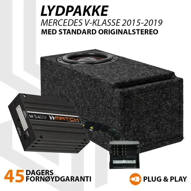 Match Lydoppgraderingspakke Mercedes V-klasse 2015-2019