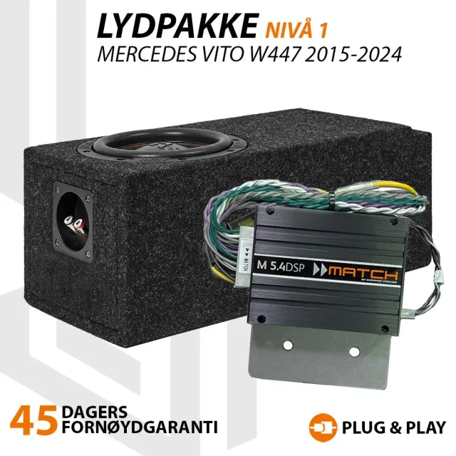 Match Lydoppgraderingspakke Mercedes Vito W447 2015-2024