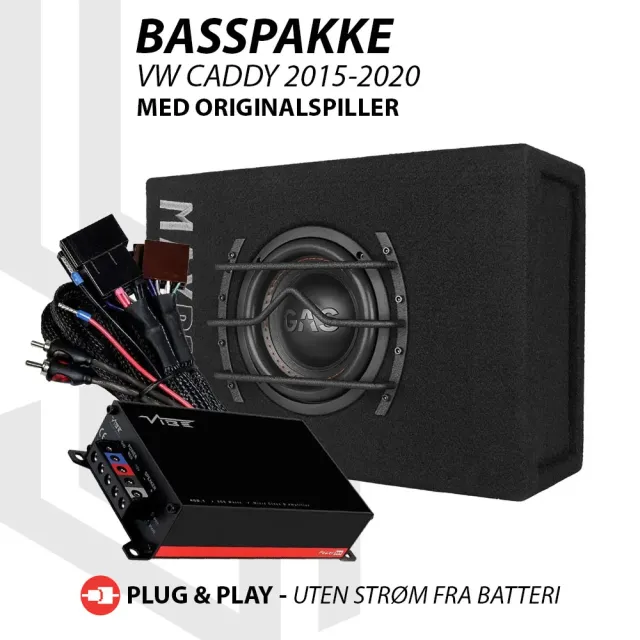Basspakke VW Caddy 2015-2020