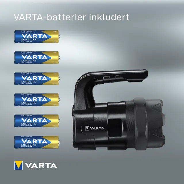 Varta lommelykt med håndtak